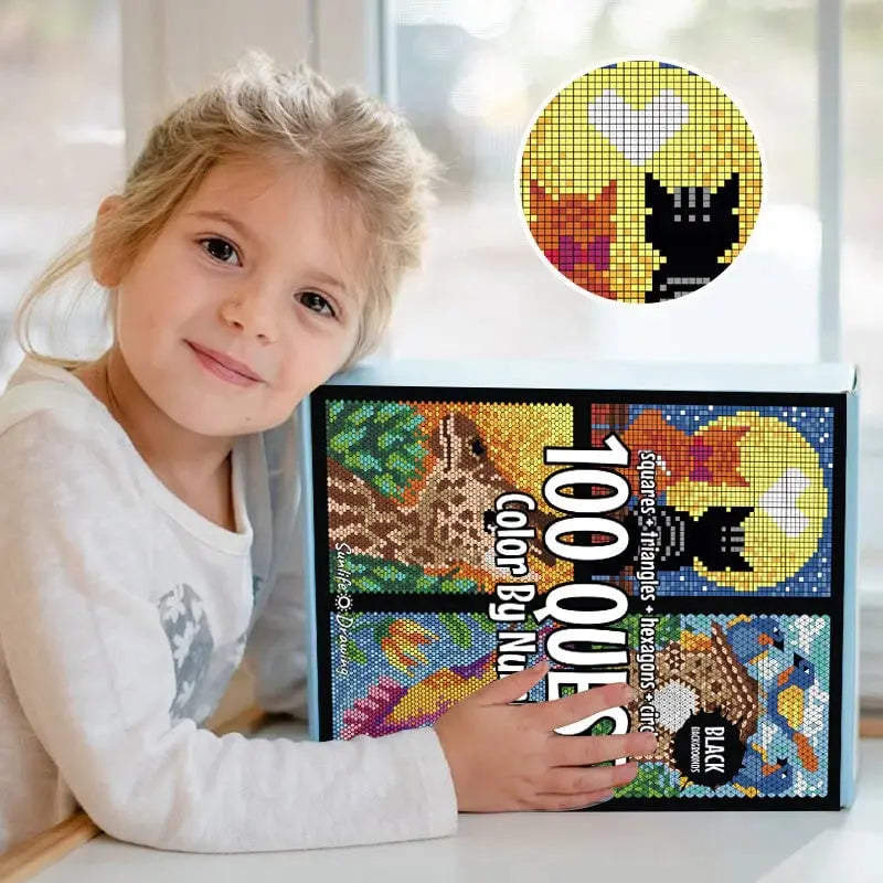 Avtoit | 100 Paint-by-Numbers Book Set – Relaxing & Creative Painting Fun