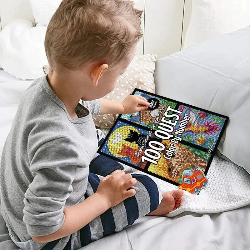Avtoit | 100 Paint-by-Numbers Book Set – Relaxing & Creative Painting Fun