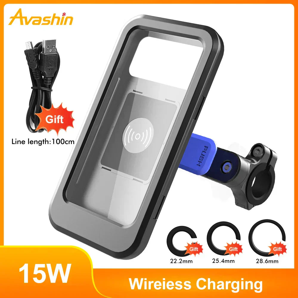 Avtoit | 15W Power Bank Waterproof Bike Handlebar Phone Mount