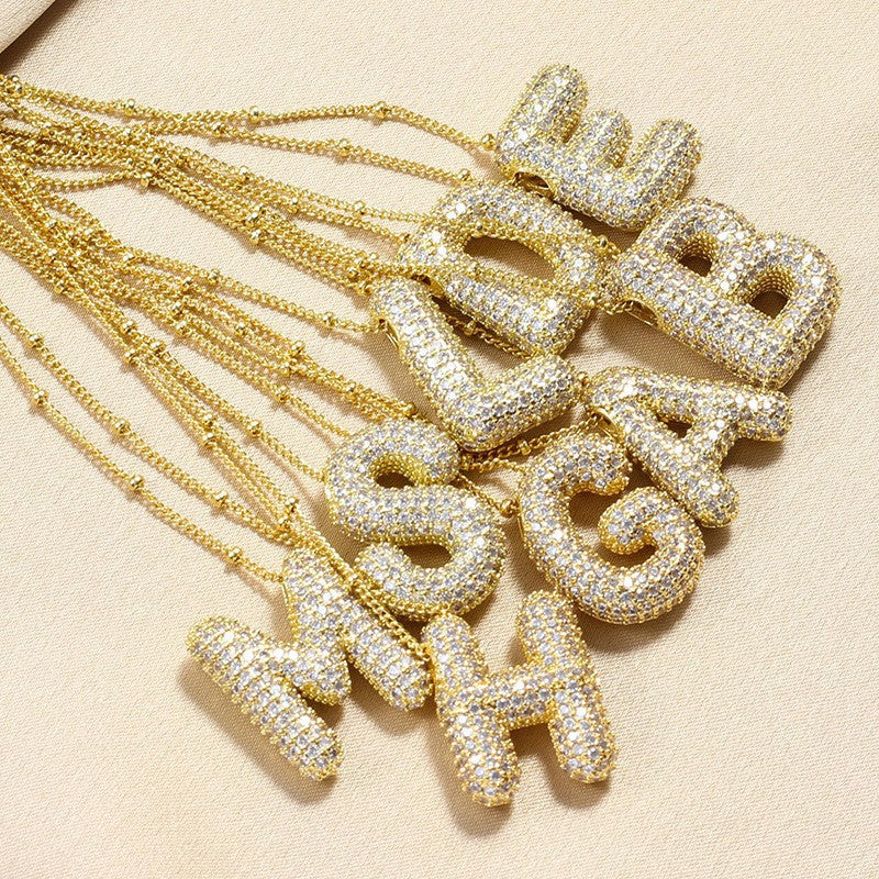 Avtoit | Alphabet-Diamond-Pendant-Necklace
