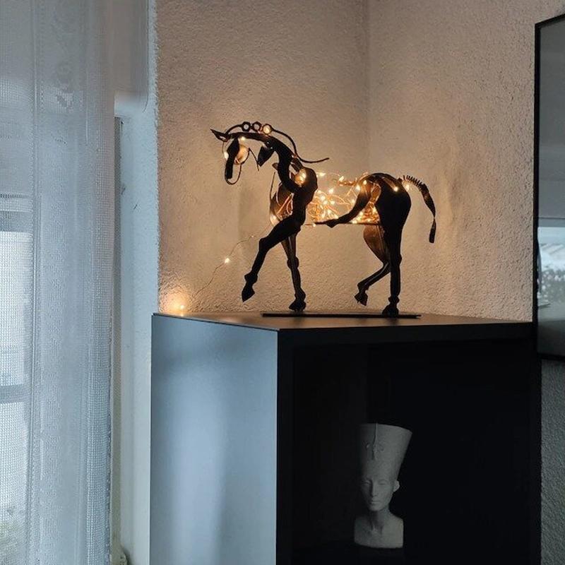 Avtoit | Handcrafted Metal Horse Sculpture "Adonis"