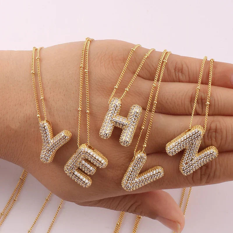 Avtoit | Alphabet-Diamond-Pendant-Necklace