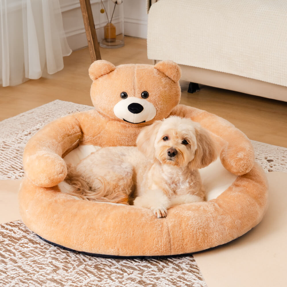 Avtoit | Cute detachable cuddly bear cat bed