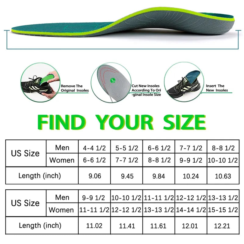 Avtoit | Running Plantar Fasciitis Arch Support Orthotic Insoles