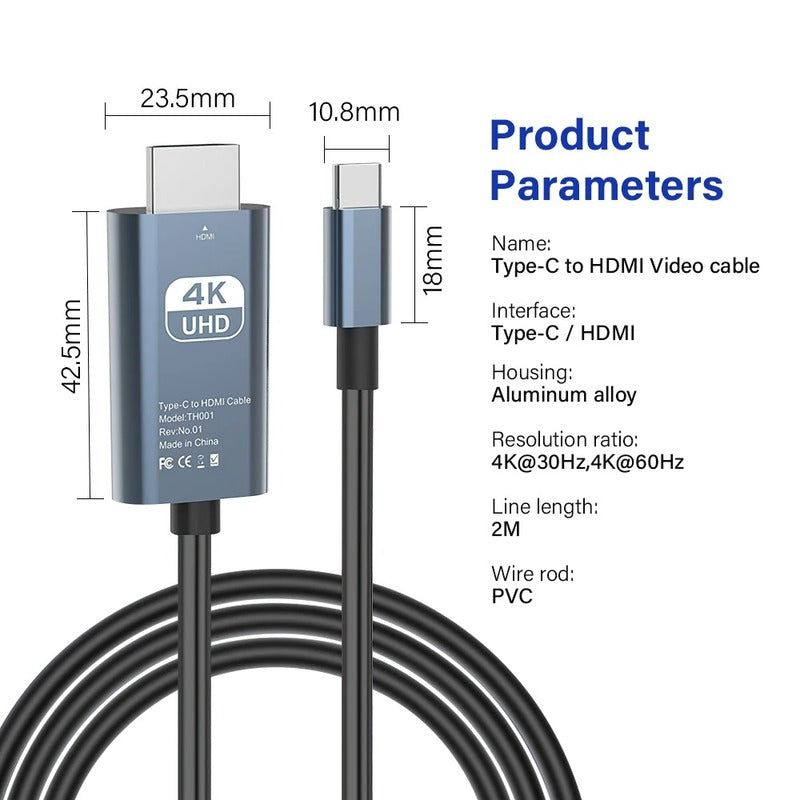 Avtoit | Usb C to Hdmi Cable Cool Running Hdmi to USB C