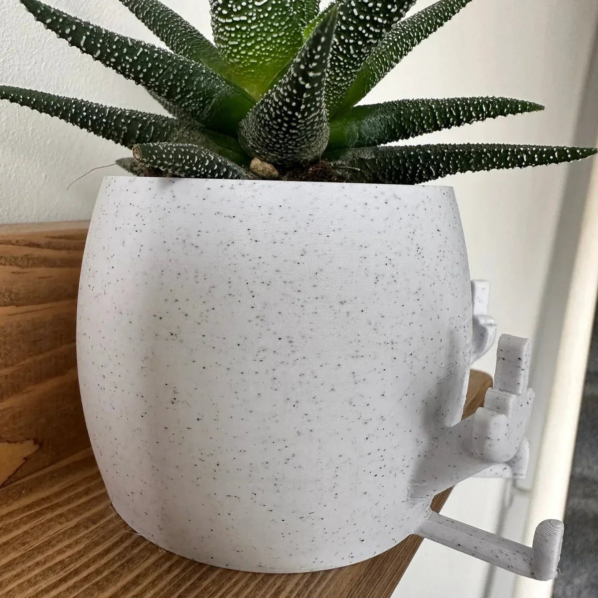 Avtoit | Smiling Plant Pot with Middle Fingers Up