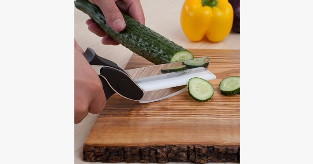 Avtoit | 2 in 1 Stainless Steel Food Chopper with Comfort Grip - Chopping Made Smart
