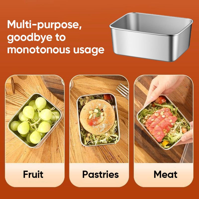 Avtoit | Stainless Steel Food Storage Container with Lid, Lunch, Snack Storage Box