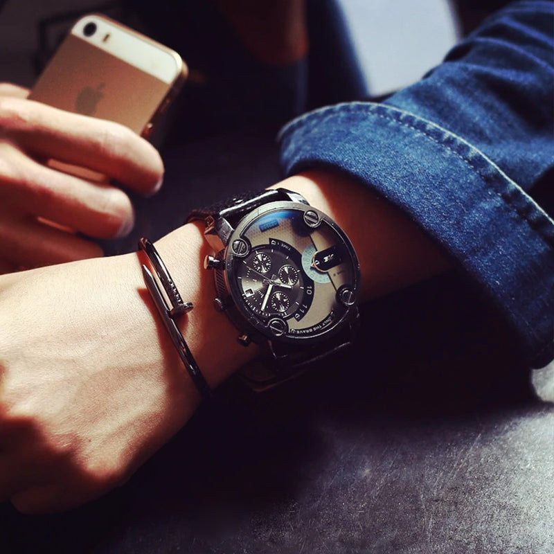 Avtoit | Men's Fashion Large Dial Style Steel Band Watch