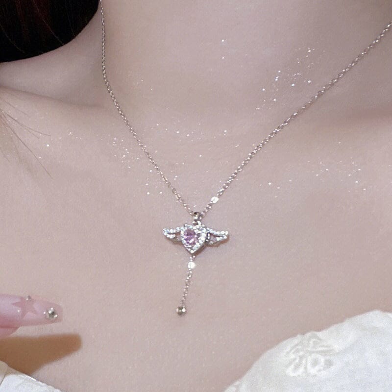 Avtoit | Pink Angel Wings Necklace