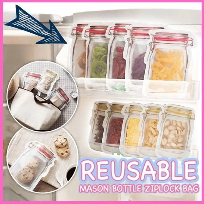 Avtoit | 10+10 | Reusable Ziplock bags in jar design