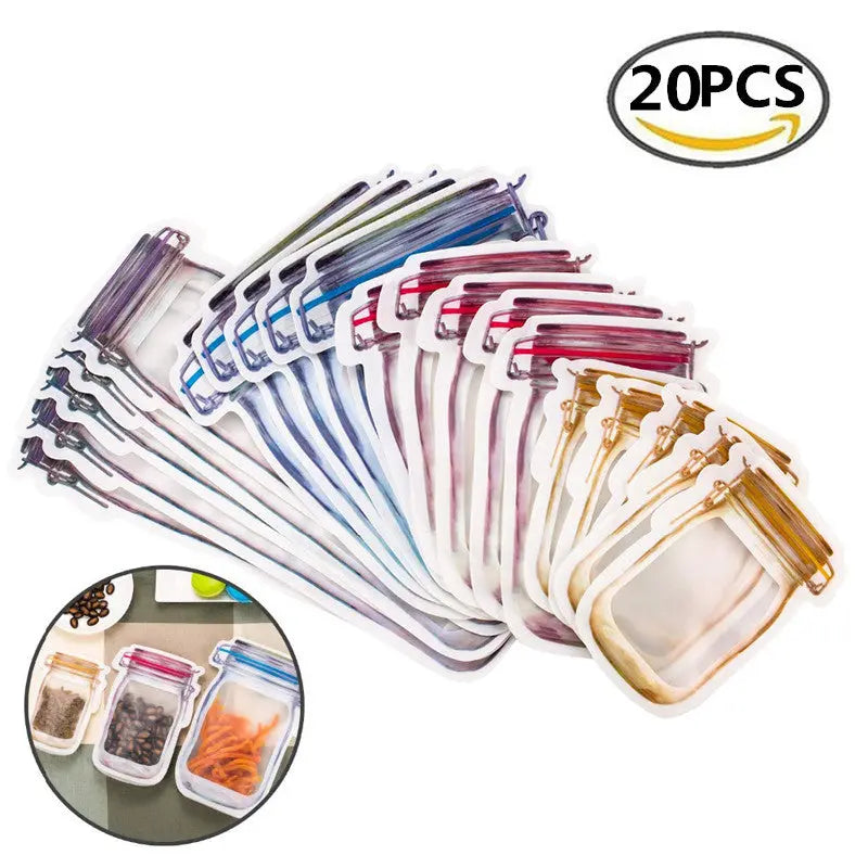 Avtoit | 10+10 | Reusable Ziplock bags in jar design