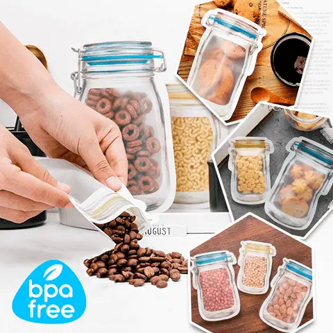 Avtoit | 10+10 | Reusable Ziplock bags in jar design