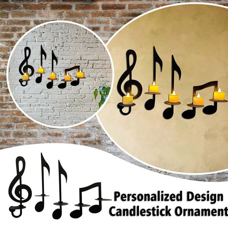 Avtoit | Black Music Note Wall Lamp
