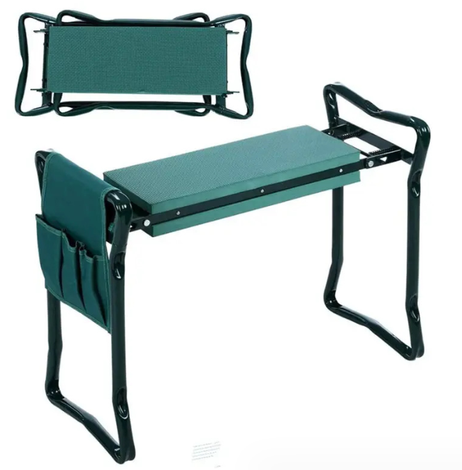 Avtoit | Garden Stool with Bag – Collapsible Seat and Workspace for Gardening
