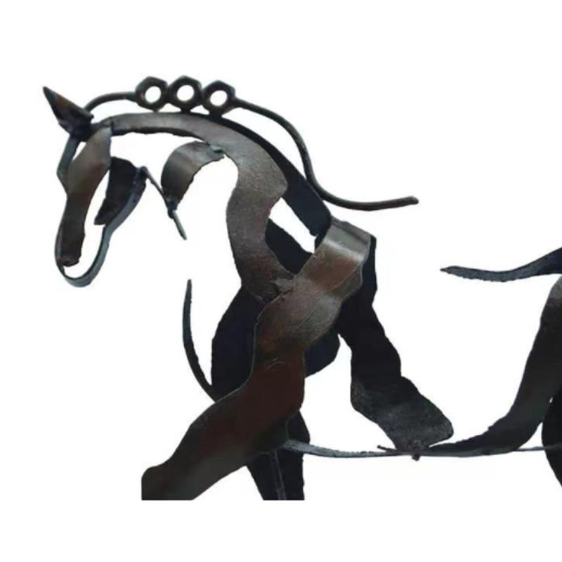 Avtoit | Handcrafted Metal Horse Sculpture "Adonis"