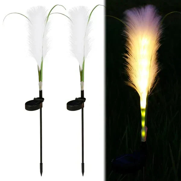 Avtoit | Decorative Rattan Garden Lighting – Solar Lamp in Grass Design for Outdoor Use