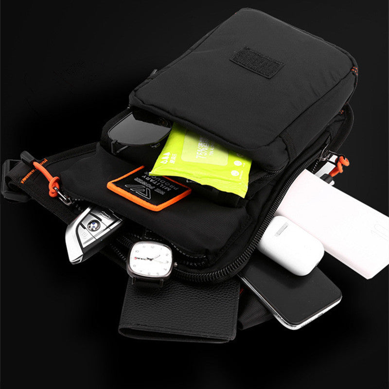 Avtoit | Personalized Men's Motorcycle Style Waterproof Nylon Leg Chest Bag
