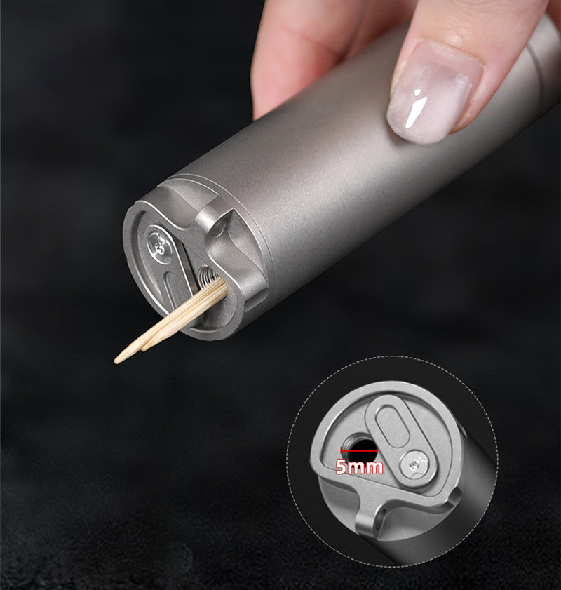 Avtoit | Titanium Alloy Outdoor Portable Toothpick Holder and Mini Pill Case