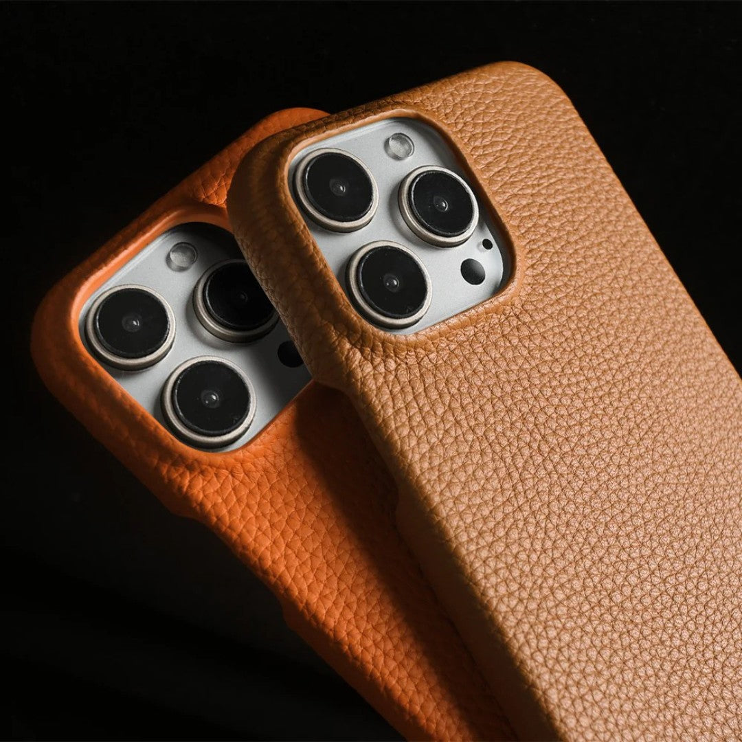 Genuine Leather Phone Case with Crossbody Strap Lightweight Design