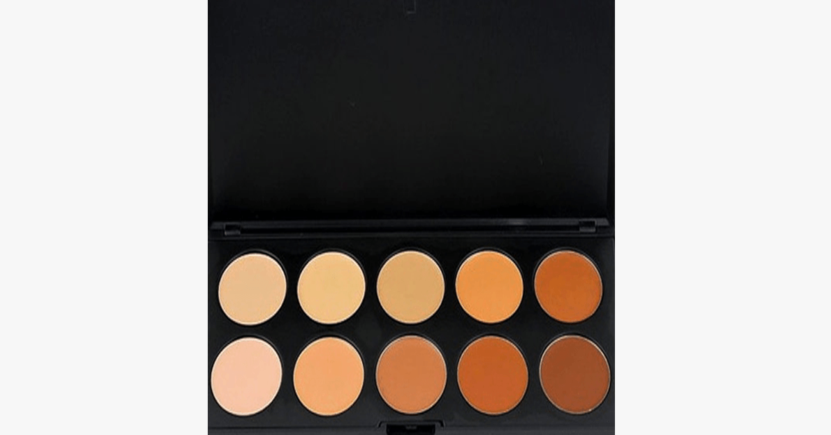 Avtoit | 10 Color Concealer Palette - Magically hides all your imperfections and dark circles to give you a flawless look!