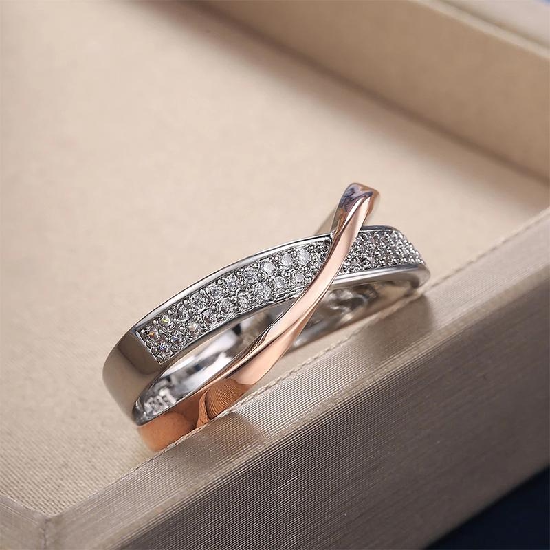Avtoit | X Shape Cross Ring for Women