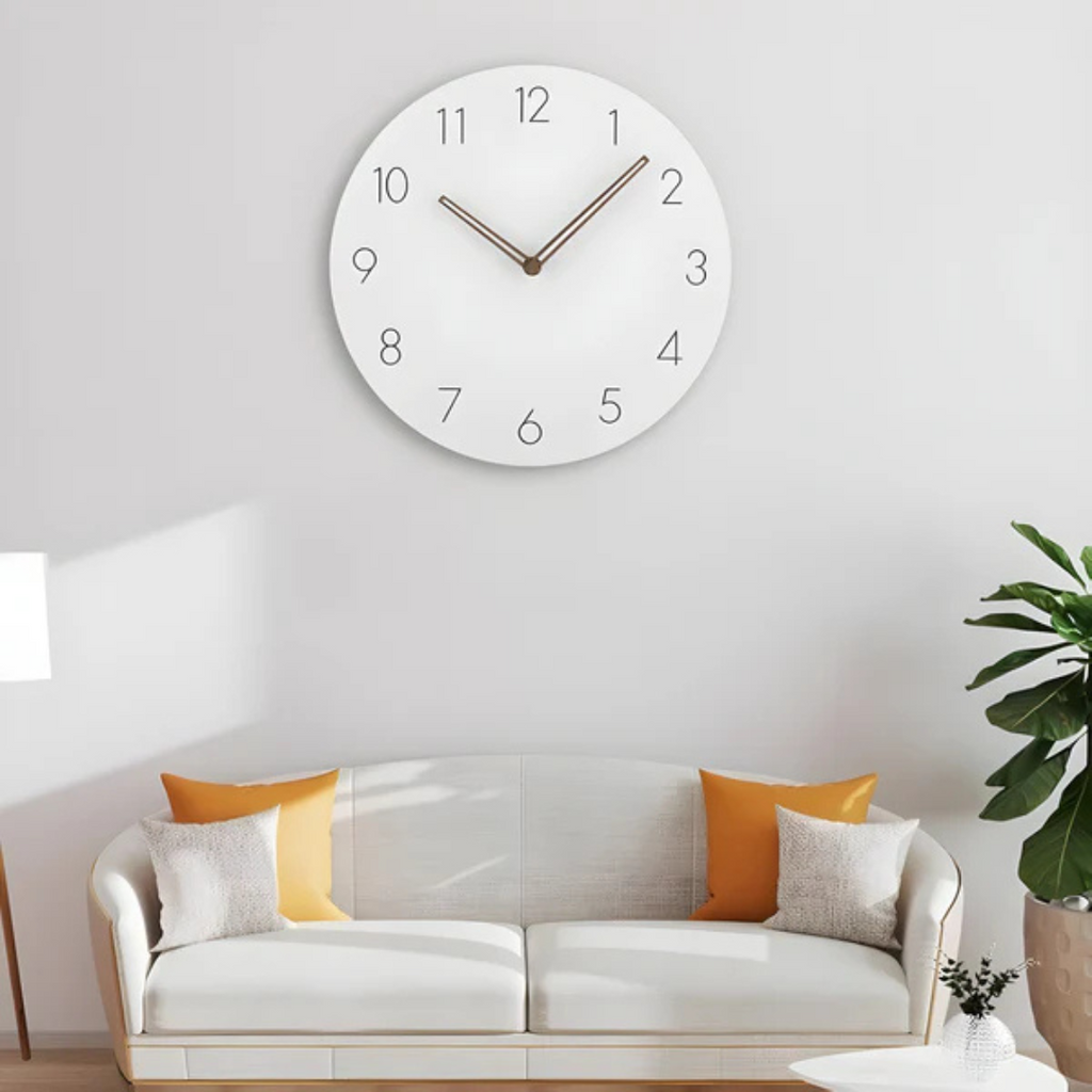 Avtoit | Large Wall Clock Wood Modern | Minimalistic Wall Design