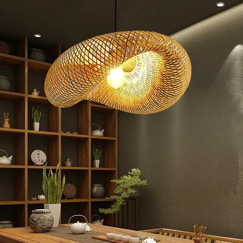 Avtoit | Rattan Woven Bamboo - Pendant Light - Led - Light