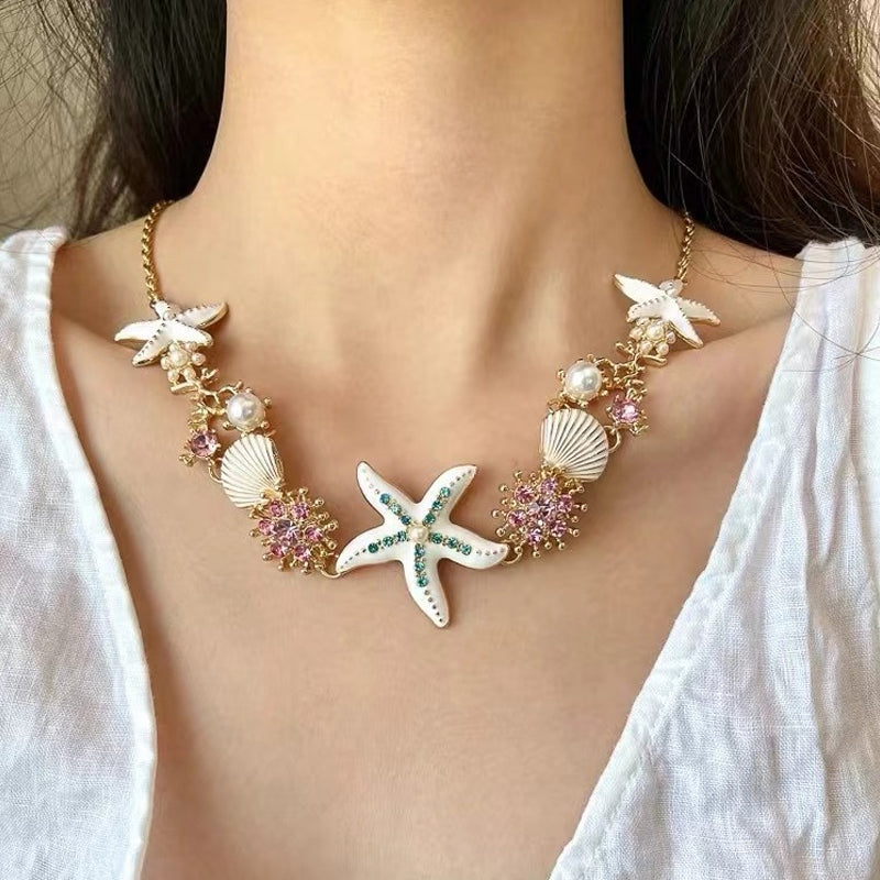 Avtoit | Shell Starfish Pearl Necklace
