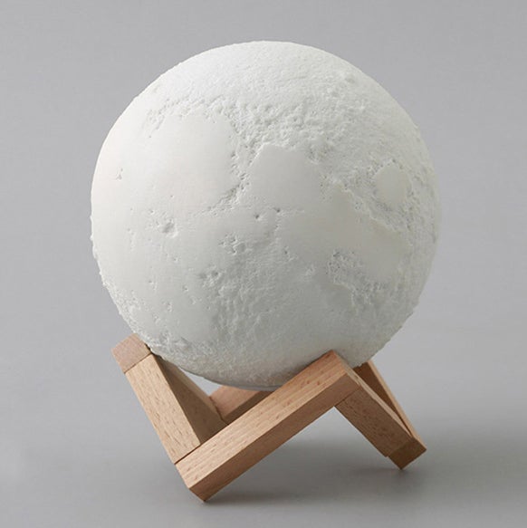 Avtoit | Creative Mini Rechargeable 3D Printed Moon 1-Light LED Table Lamp