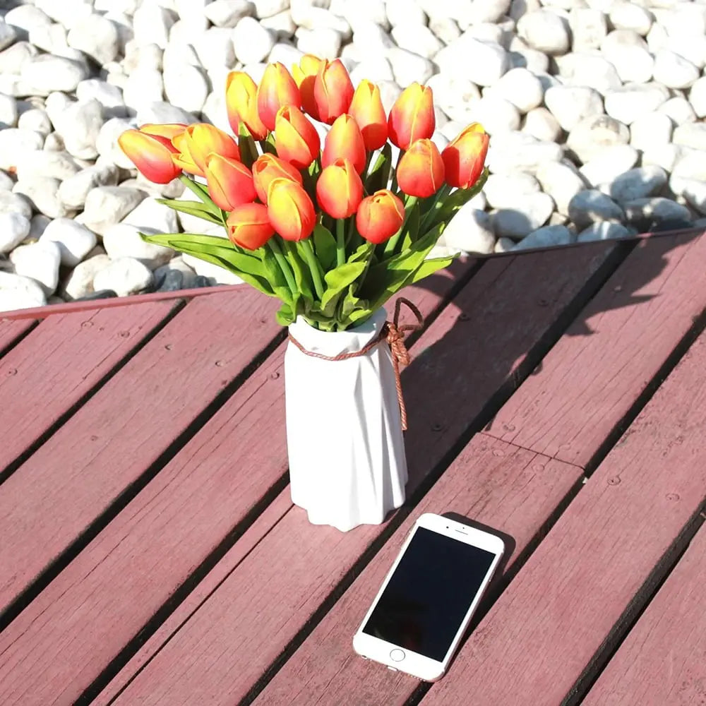 Avtoit | 10-piece set artificial tulips made of latex – stylish and durable decorative flowers