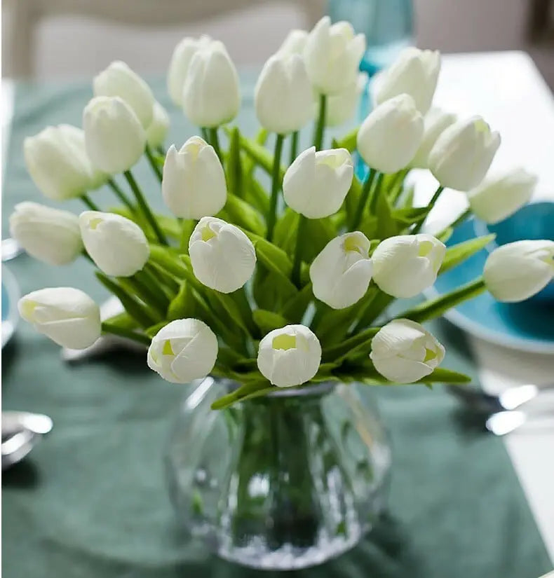 Avtoit | 10-piece set artificial tulips made of latex – stylish and durable decorative flowers