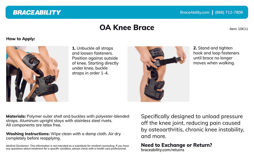 Avtoit | Osteoarthritis Unloader Knee Brace – Medial & Lateral Support for Bone-on-Bone Arthritis Relief
