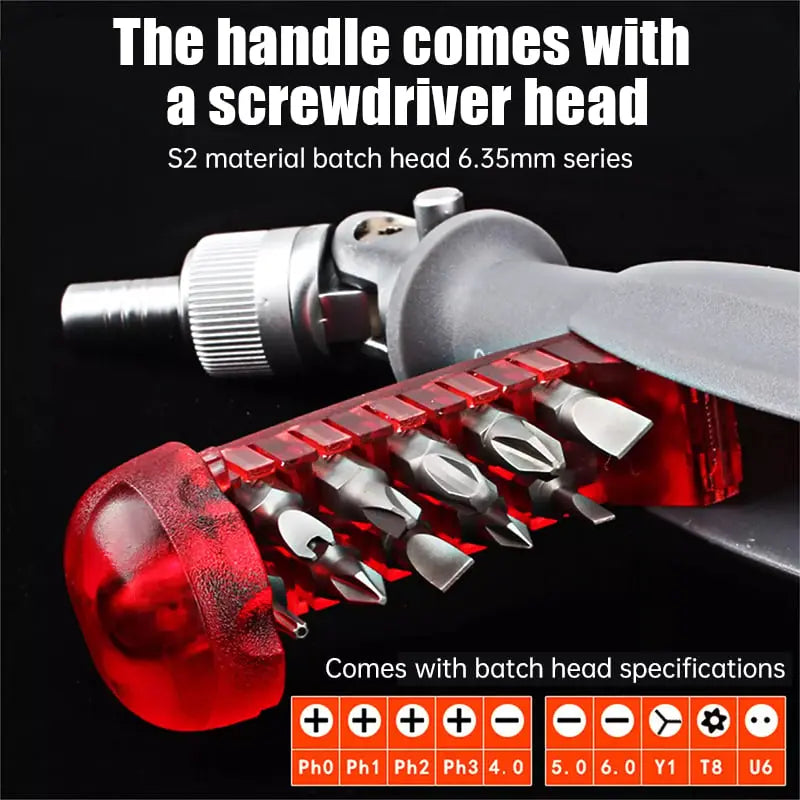 Avtoit | 11-in-1 Ratchet Screwdriver for Hard-to-Reach Places
