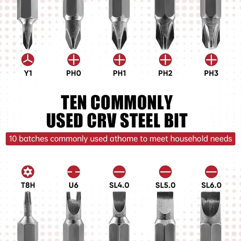 Avtoit | 11-in-1 Ratchet Screwdriver for Hard-to-Reach Places