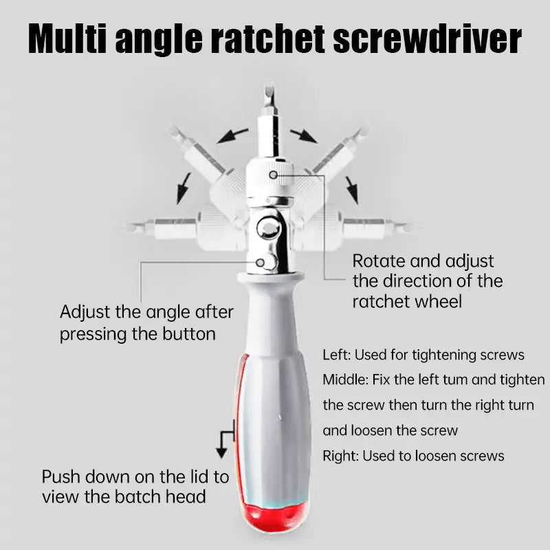 Avtoit | 11-in-1 Ratchet Screwdriver for Hard-to-Reach Places
