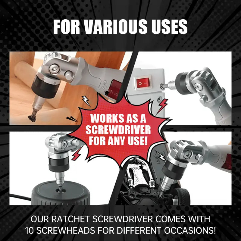 Avtoit | 11-in-1 Ratchet Screwdriver for Hard-to-Reach Places