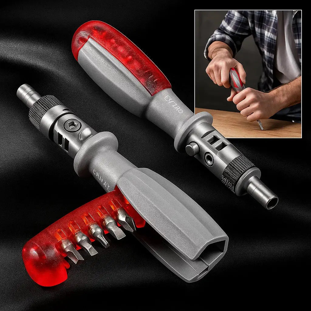 Avtoit | 11-in-1 Ratchet Screwdriver for Hard-to-Reach Places