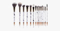 Avtoit | Pro Makeup Brush Set of 15 with Rose and Marble Pattern - Perfect for all Makeup Applications
