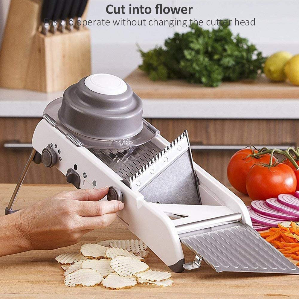 Avtoit | ProSlice Mandoline Vegetable Slicer – Adjustable Stainless Steel Blades for Precision Cutting