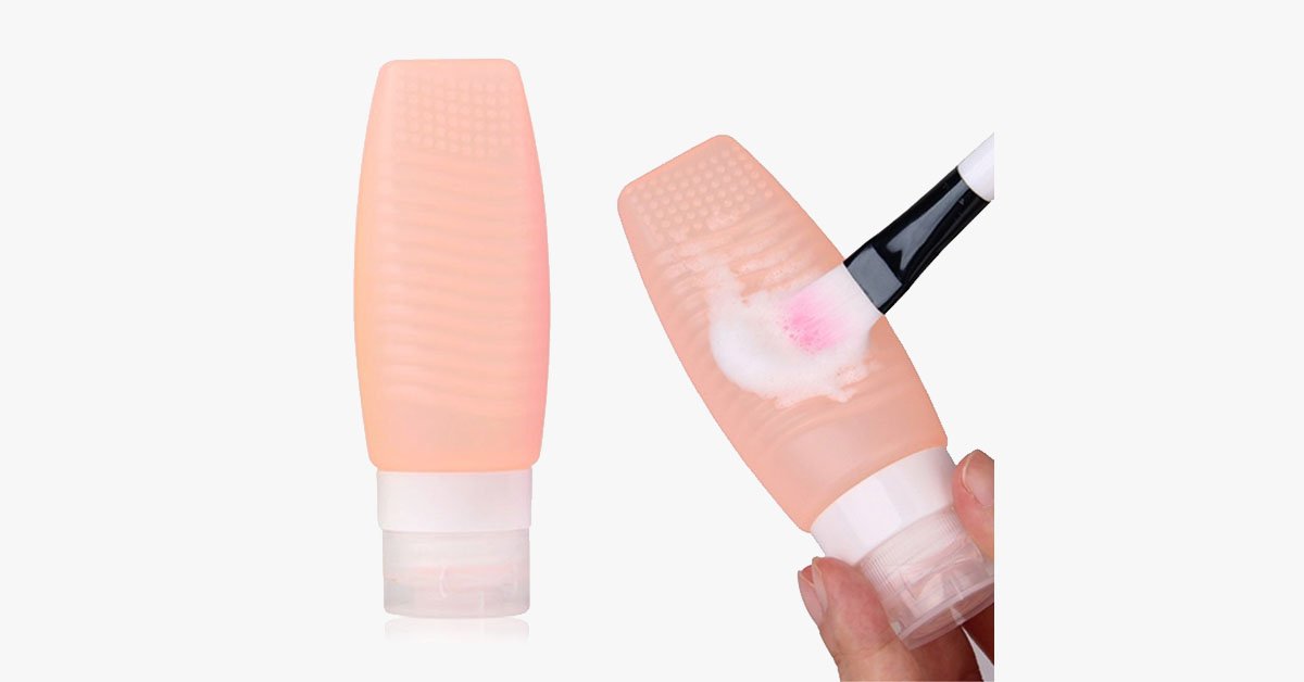 Avtoit | Brush Cleaner & Travel Bottle - Made of Silicone - Refillable, 48 ml