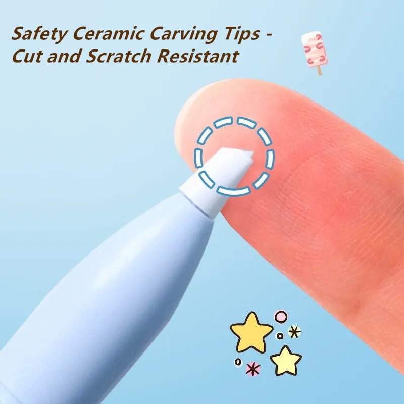 Avtoit | Mini Folding Pen Scissors Graving Knife for Kids