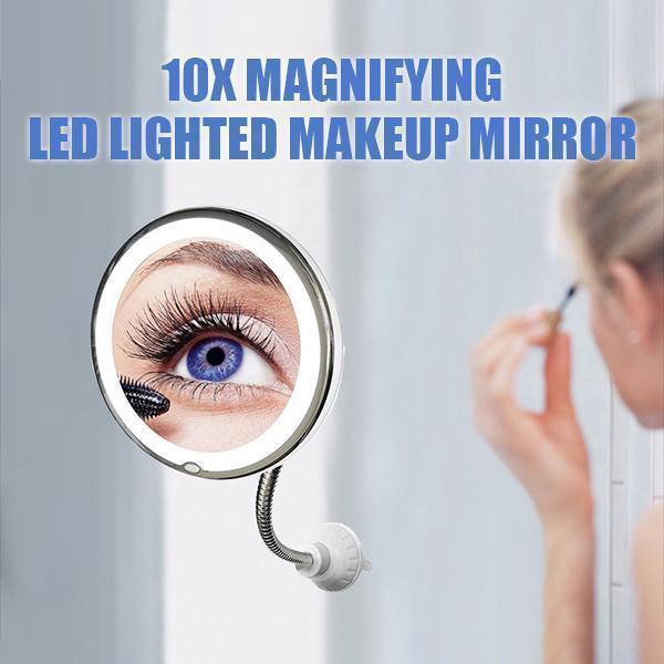Avtoit | 10x magnification LED illuminated makeup mirror