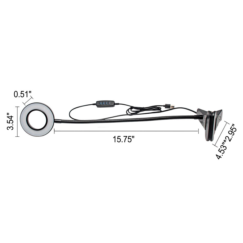 Avtoit | Creative simple USB pants button LED reading clip desk lamp