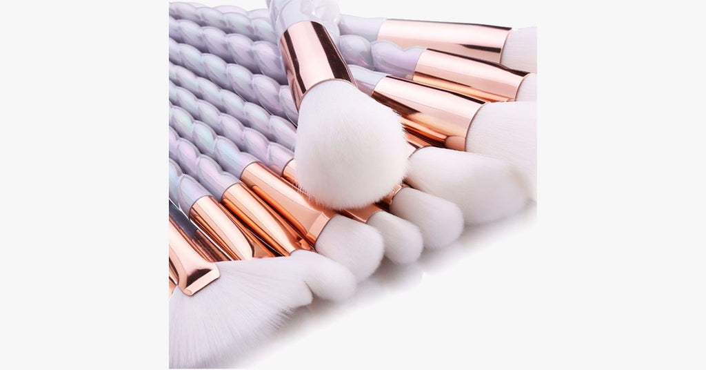 Avtoit | Professional 10-piece Unicorn Brush Set – Add colors and loads of bling to your make-up set