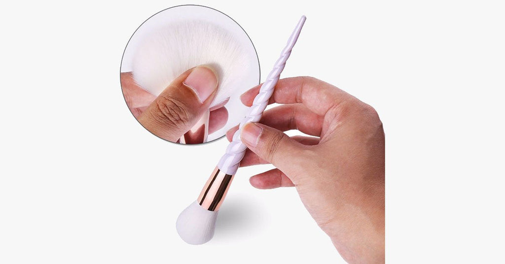 Avtoit | Professional 10-piece Unicorn Brush Set – Add colors and loads of bling to your make-up set