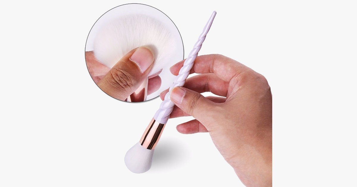 Avtoit | Professional 10-piece Unicorn Brush Set – Add colors and loads of bling to your make-up set