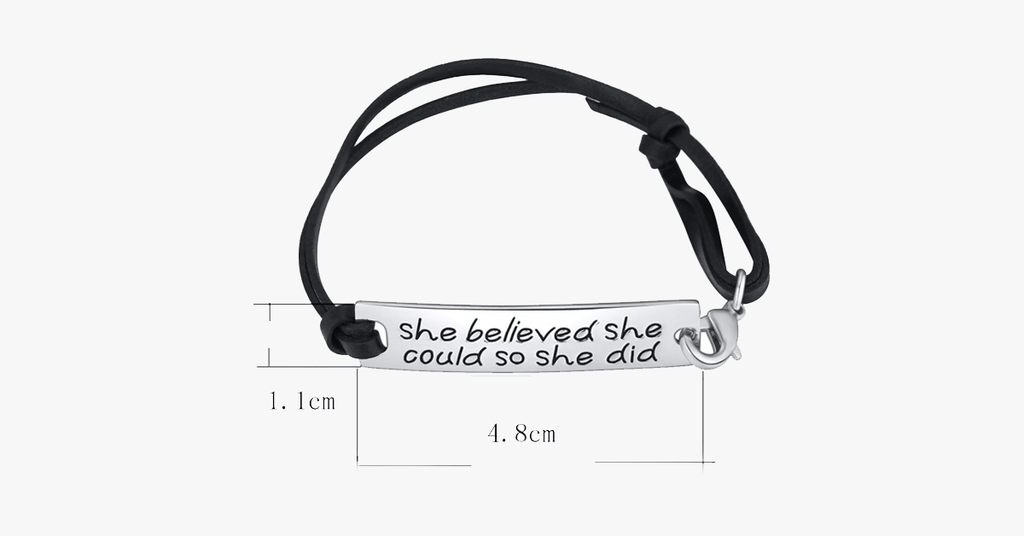 Avtoit | She believed she could, so she did Bracelet