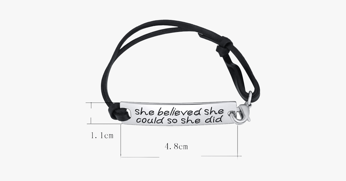 Avtoit | She believed she could, so she did Bracelet