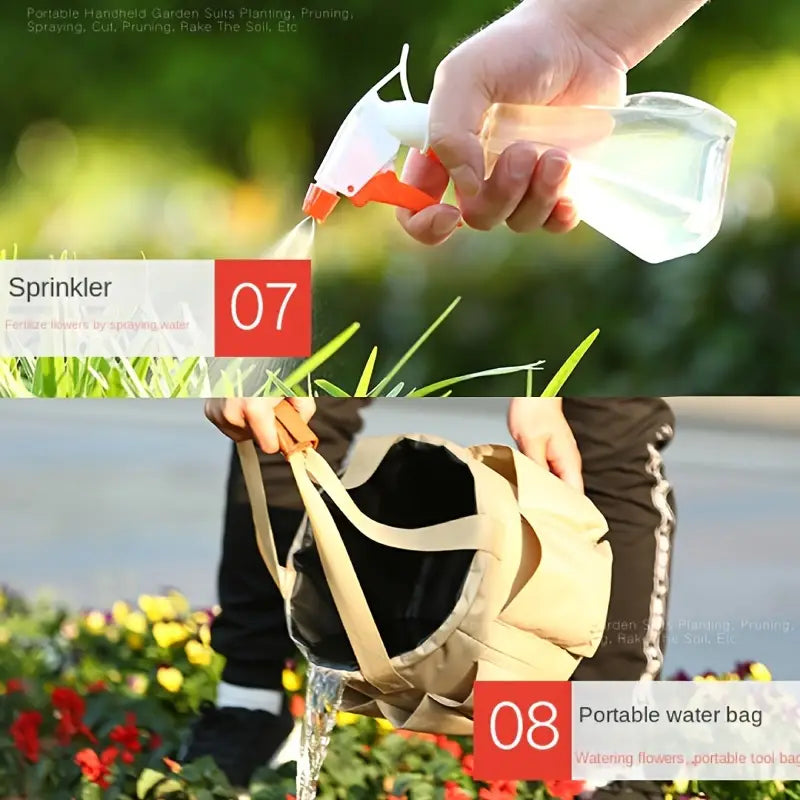 Avtoit | Garden Tool Set with Carrying Bag – 10-piece Set for Garden Care